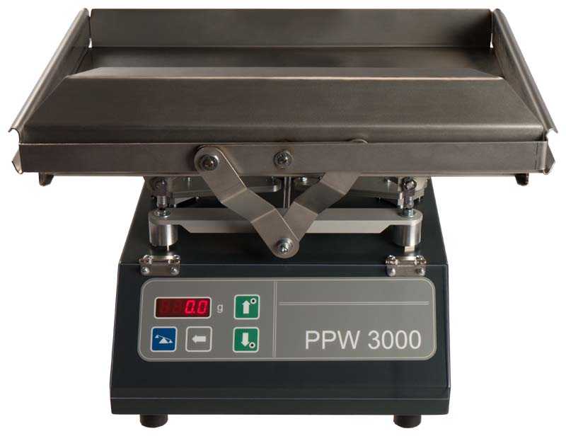 PPW 3000 Waga szybkobieżna z podwójnym pochyleniem do kontroli kompletności komponentów