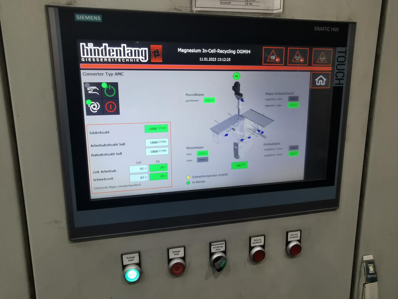 Hindenlang Magnesium In-cell-recycling O1812, używany