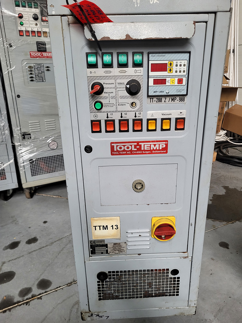 Jednostka kontroli temperatury ToolTemp TT-288 Z-MP-988 ZU2233, używana Jednostka kontroli temperatury ToolTemp TT-288 Z-MP-988 ZU2233, używana